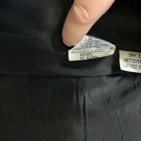 Black short sleeve v-neck tunic size 10 - Picture 7 of 8